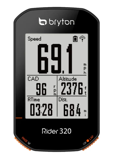 Bryton GPS Bike Computer Rider 320 + Sensor Bundle - Image 6